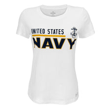 Load image into Gallery viewer, United States Navy Ladies Under Armour T-Shirt (White)