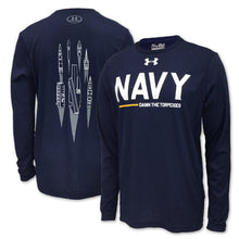 Load image into Gallery viewer, Navy Under Armour Limited Edition Ship Long Sleeve Tee (Navy)