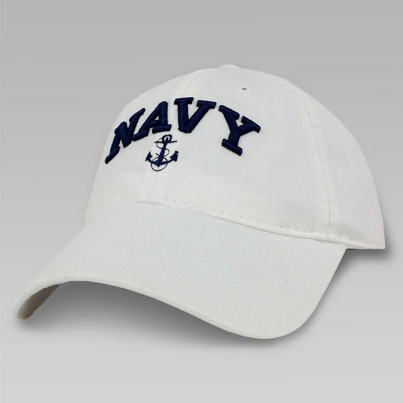 Navy Womens Anchor Hat (White)