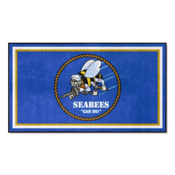 U.S. Navy - SEABEES 3X5 Plush Rug*