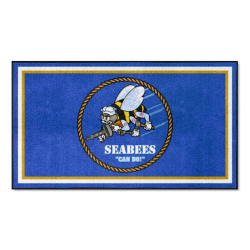 U.S. Navy - SEABEES 3X5 Plush Rug*