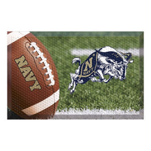 Load image into Gallery viewer, Navy Midshipmen Scraper Mat (Football)*