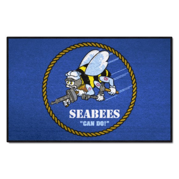 U.S. Navy Seabees Starter Mat - 19"X 30"*