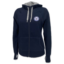 Load image into Gallery viewer, Navy Ladies Victory Full Zip Hood (Navy)