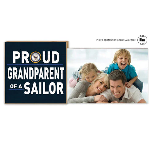 Navy Floating Picture Frame Military Proud Grandparent