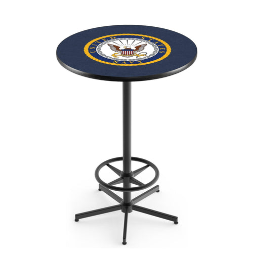 Navy Eagle Pub Table with Foot Rest*