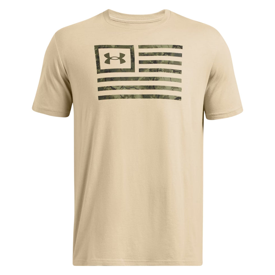 Under Armour Freedom Flag Printed T-Shirt (Sand)