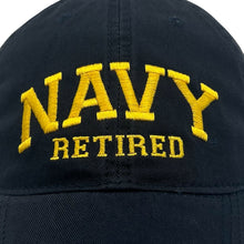 Load image into Gallery viewer, Navy Retired Relaxed Twill Hat (Navy)