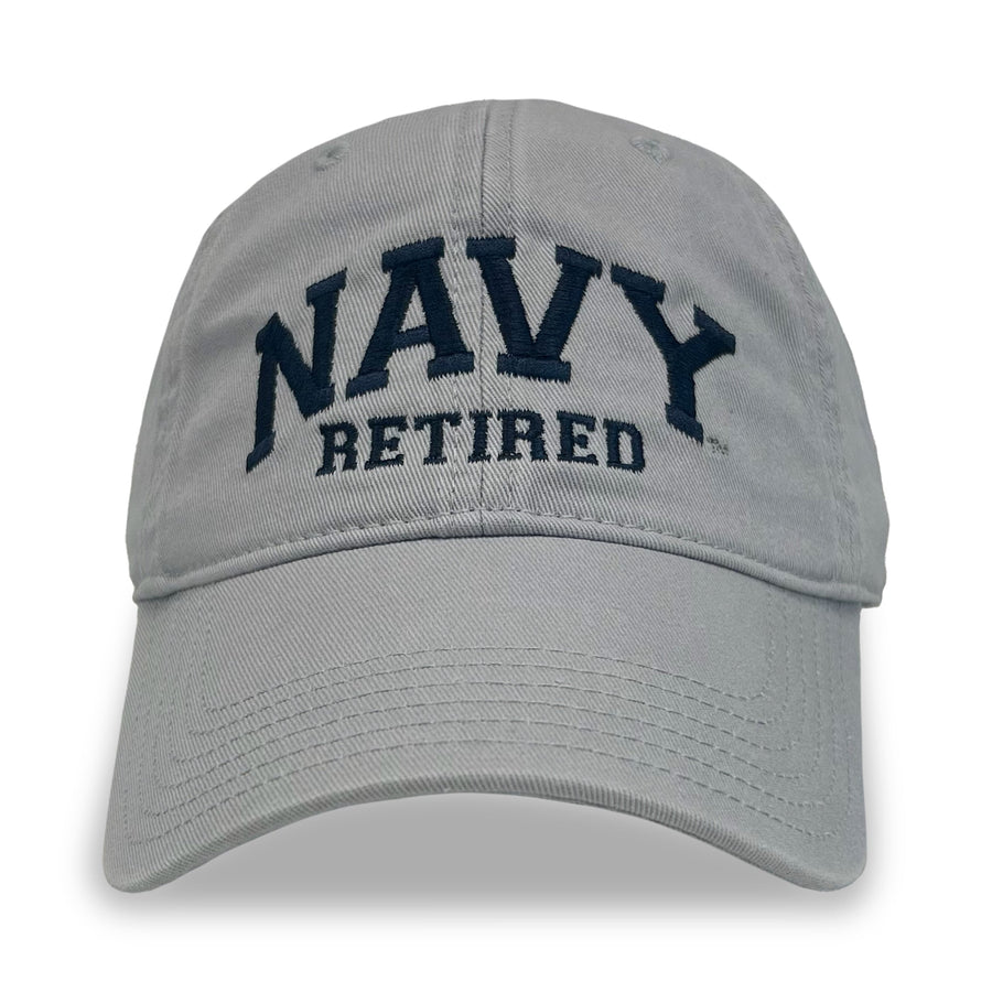 Navy Retired Relaxed Twill Hat (Silver)