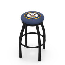 Load image into Gallery viewer, Navy Eagle Swivel Stool (Black Finish)*