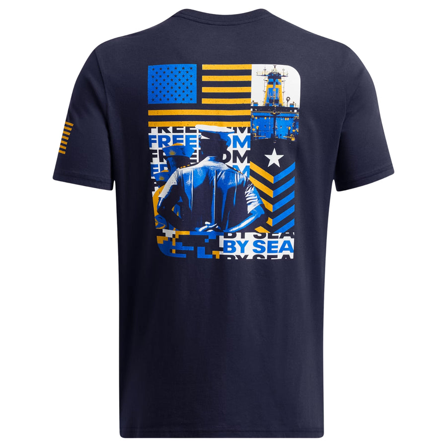 Navy Under Armour Freedom By Sea T-Shirt (Navy)