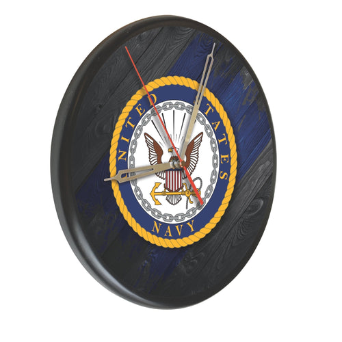 United States Navy Solid Wood Clock*