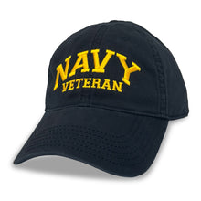 Load image into Gallery viewer, Navy Veteran Twill Hat (navy)