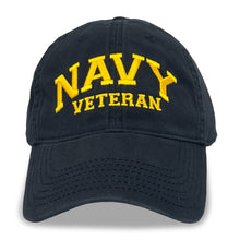 Load image into Gallery viewer, Navy Veteran Twill Hat (navy)