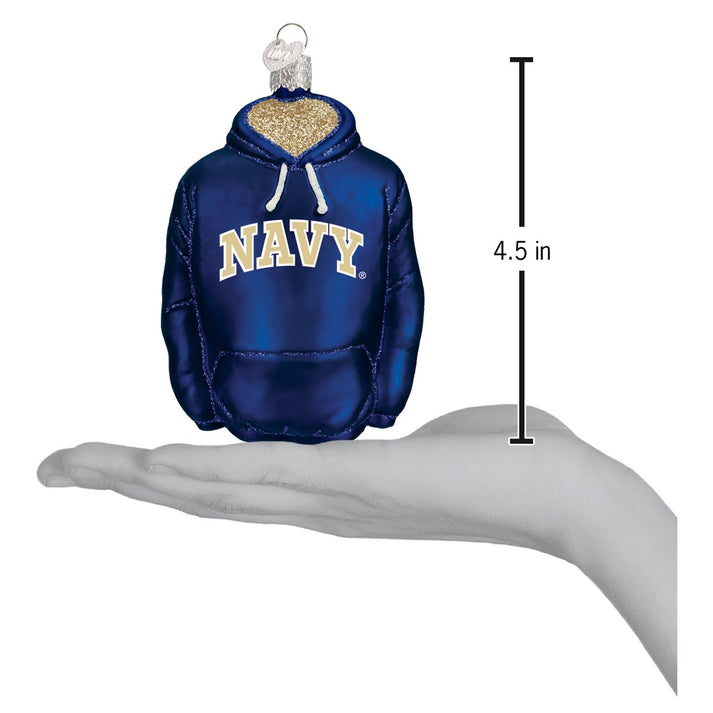 Navy Hoodie Ornament