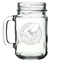 Load image into Gallery viewer, Seabees 16oz Old Fashioned Drinking Jar with Handle*