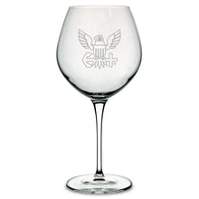 Load image into Gallery viewer, Navy Eagle Luigi Bormioli 22oz Robusto Wine Glass*