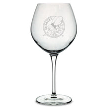 Load image into Gallery viewer, Navy Seabees Luigi Bormioli 22oz Robusto Wine Glass*