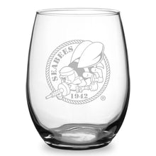 Load image into Gallery viewer, Seabees 21oz Stemless Wine Glass*