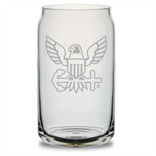 Load image into Gallery viewer, US Navy 16oz Beer Can Glass*