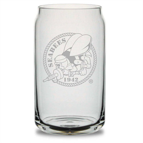 Seabees 16oz Beer Can Glass*