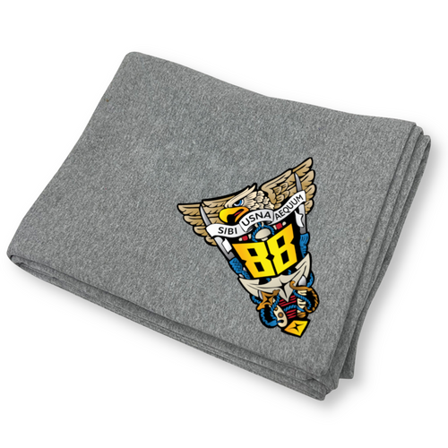 USNA Class of '88 Stadium Fleece Blanket (Grey)