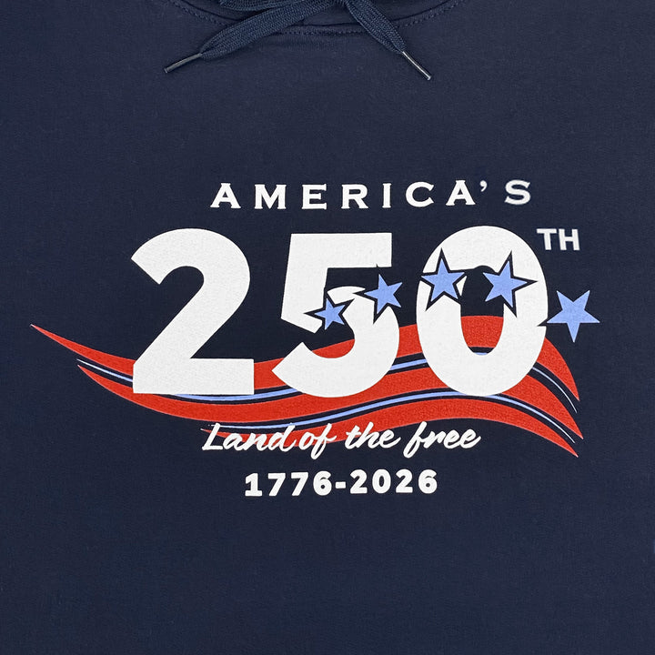 America's 250th Stars Land of The Free Hood (Navy)