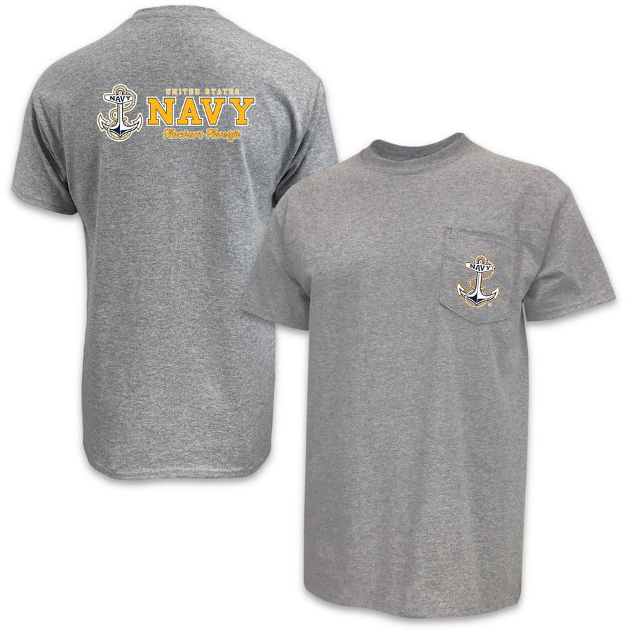 Navy Mens Pocket Duo T-Shirt