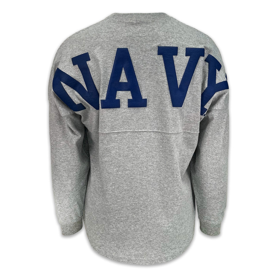 Navy Anchor Original Crew Neck Spirit Jersey (Heather Grey)