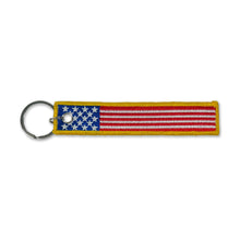 Load image into Gallery viewer, USA Double Sided Embroidered Key Chain