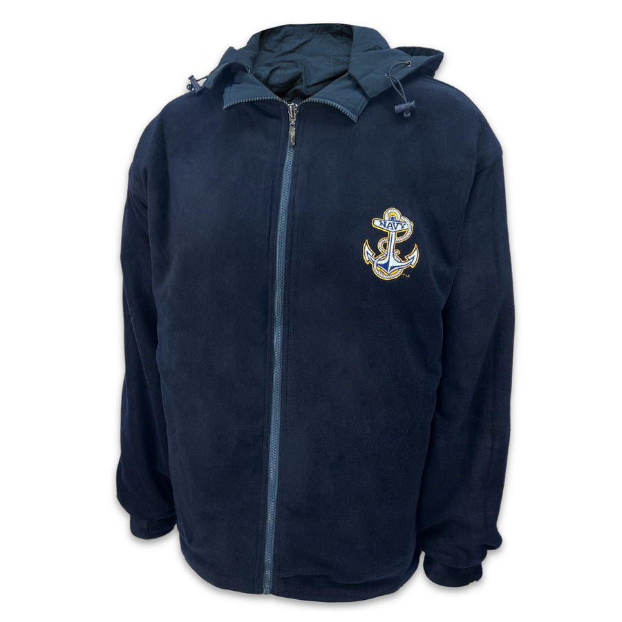 Navy Anchor 2 Tone Jacket (Navy/Grey)