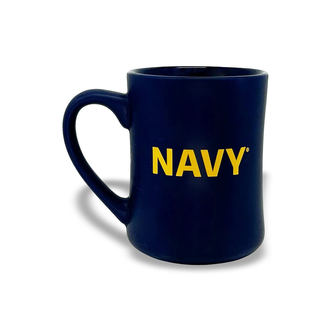 Navy Fear The Bones MK Matte 16oz Diner Mug