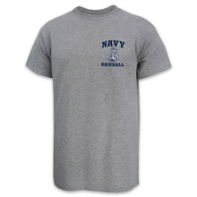 Load image into Gallery viewer, Navy Anchor Baseball T-Shirt