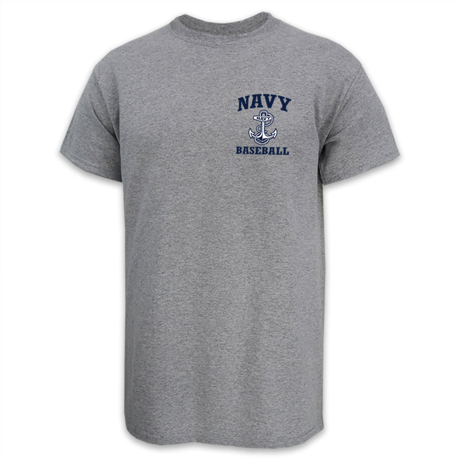 Navy Anchor Baseball T-Shirt