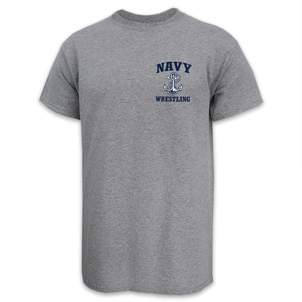 Navy Anchor Wrestling T-Shirt