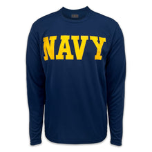 Load image into Gallery viewer, Navy Core Performance Long Sleeve T (Navy)