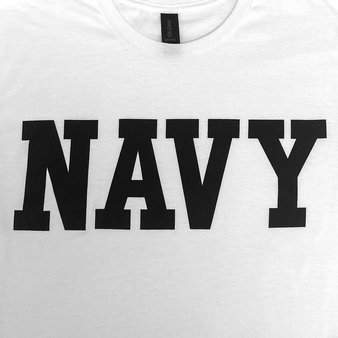 Navy Core Logo T-Shirt (White)