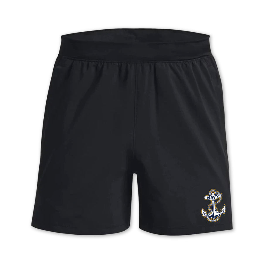 Navy Anchor Men's Under Armour Tactical Academy 5" Shorts