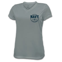 Load image into Gallery viewer, Navy Ladies Veteran Performance T-Shirt