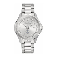 Load image into Gallery viewer, Navy Anchor Bulova Men&#39;s Sport Classic Stainless Steel Watch (Silver White Dial)
