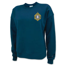 Load image into Gallery viewer, USNA Crest Ladies&#39; Champion Powerblend Crewneck