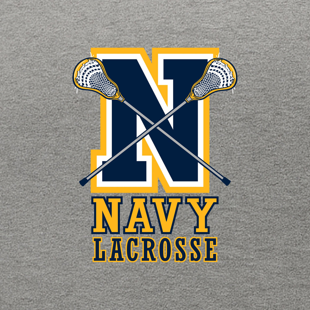 Navy Lacrosse Logo Hood