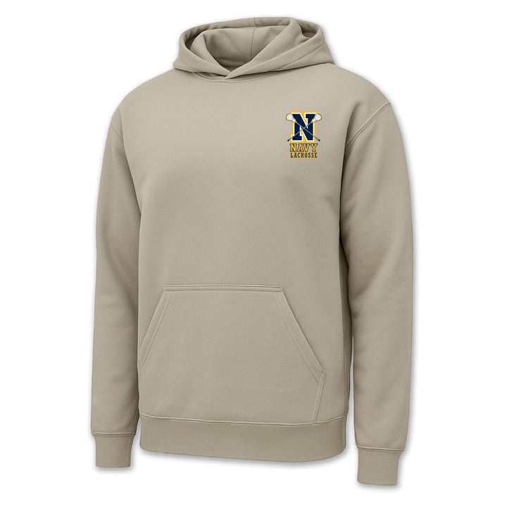Navy Lacrosse Logo Hood