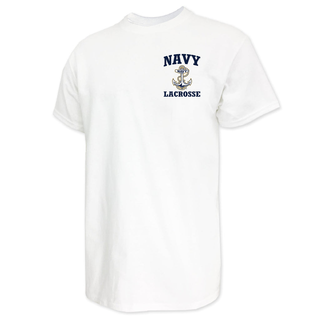 Navy Anchor Lacrosse T-Shirt