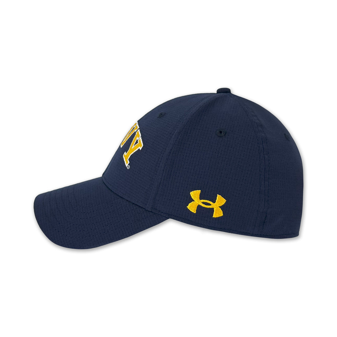 Navy Under Armour Blitzing Flex Fit Hat (Navy)