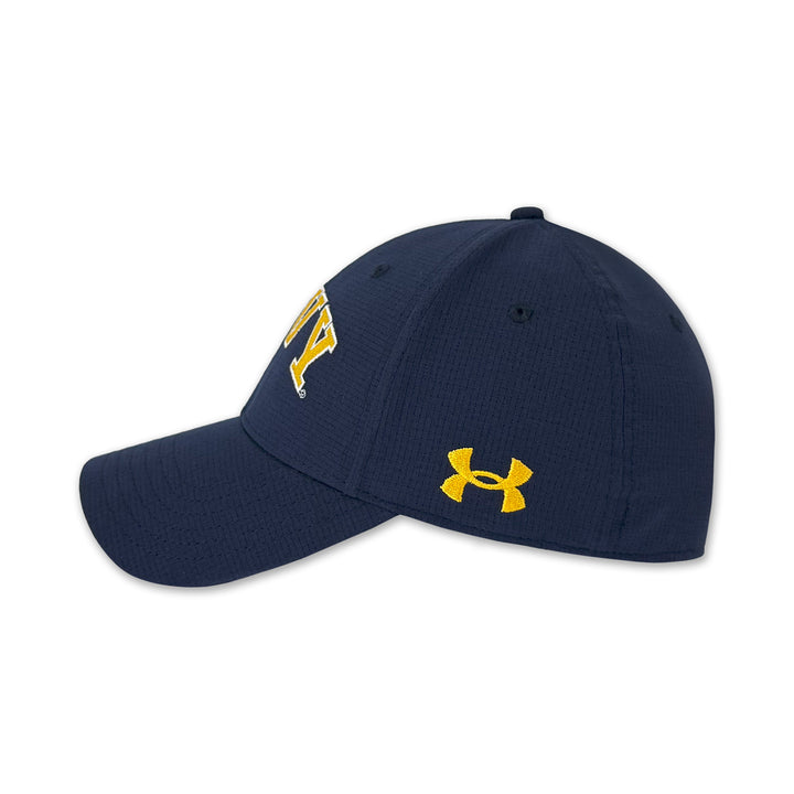 Navy Under Armour Blitzing Flex Fit Hat (Navy)