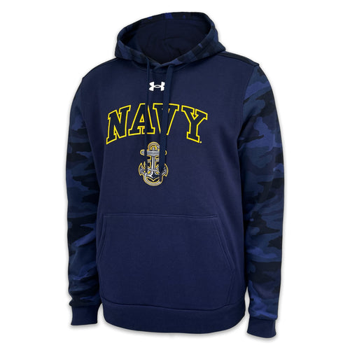 Navy Under Armour Camo Hood (Navy)