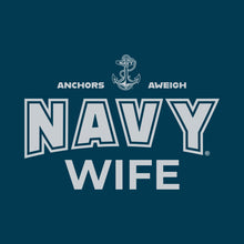 Load image into Gallery viewer, Navy Champion Wife Ladies Crewneck (Blue)