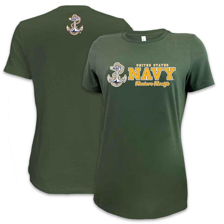 Navy Ladies Duo T-Shirt