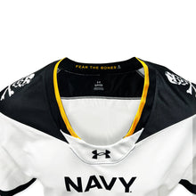 Load image into Gallery viewer, Navy Under Armour 2024 Rivalry Men&#39;s Football Replica Jersey (White)